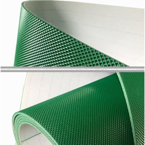 1000x200x2mm PVC Green Diamond Pattern Grid Square Conveyor Industrial Belt Assembly Line Belt(Can customized)