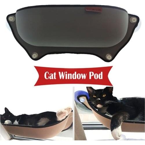 Hot Sale Cat Hammock Bed Mount Window Pod Lounger Suction Cups Warm Bed For Pet Cat Rest House Soft And Comfortable Ferret Cage
