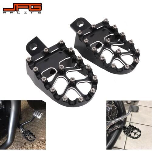 Motorcycle CNC Foot Pegs Footpeg Pedals Foot Rests For Harley Softai Touring Dyna CVO Sportster XL1200 XL883 883 Super Glide