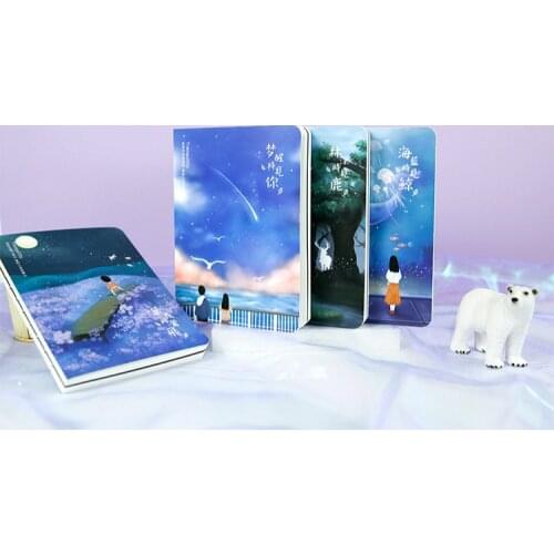 2021 New Sketchbook Drawing School Notebook Paper 80 Sheets luminous Sketch book Stationery products office shcool Supplies Gift