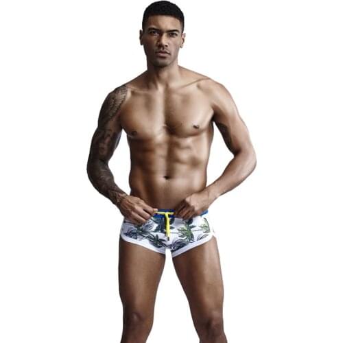 New Seobean Summer Mens Swimwear Sport Swim Shorts Low Rise Men Swimsuit Surfing Beachwear Men Swimming Shorts