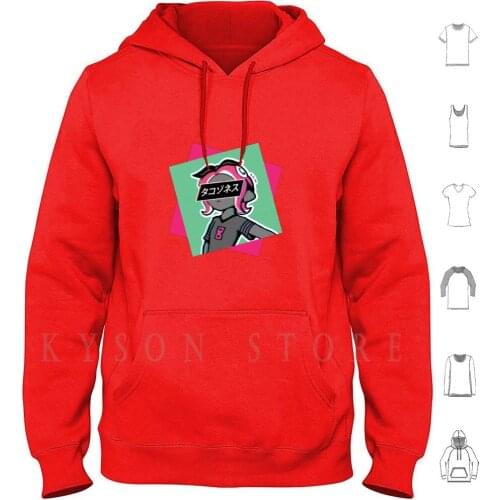 Octoling-Splatoon 2-Sad Japanese Aesthetic ( Green & Pink Ver. ) Hoodie long sleeve Splatoon Splatoon 2 Nintento