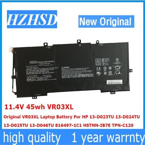 11.4V 45wh VR03XL Original VR03XL Laptop Battery For HP 13-D023TU 13-D024TU 13-D025TU 13-D046TU 816497-1C1 HSTNN-IB7E TPN-C120