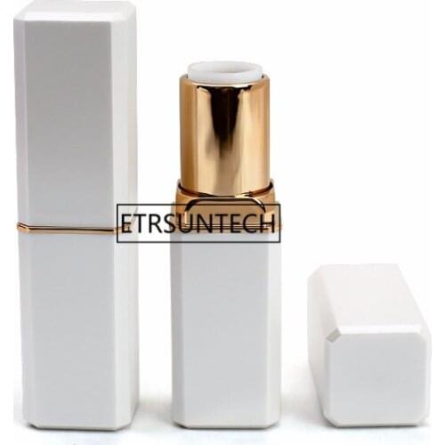 100pcs 12.1mm Makeup Empty DIY Lips Lipstick Tube Square Cosmetic Container Lip Balm Tubes Bottle F3014