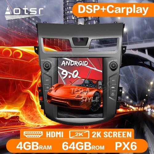 Tesla Vertical Screen Car Radio GPS For Nissan Teana 2013-2016 Multimedia Player Android Auto Audio Stereo Head Unit Carplay DSP