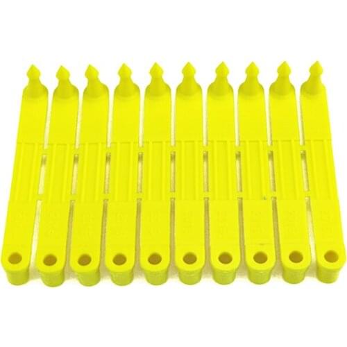 100pc Livestock Animals Ear Tag Ear Laser Typing Sheep Goat Cow Plastic Head Earrings For Farm Animals Idetification Card