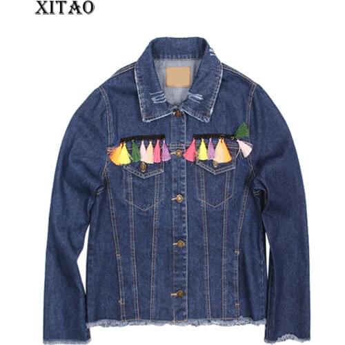 Женские синие куртки XITAO China At AliExpress