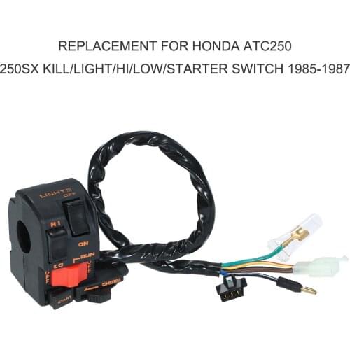 Replacement for Honda ATC250 250SX Kill/Light/Hi/Low/Starter Switch 1985-1987 car styling