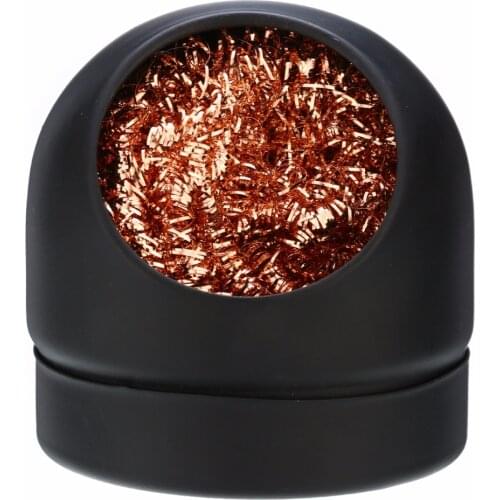 1pc Plastic Welding Soldering Solder Iron Tip Cleaner Ball Holder +1pc solder cleaner stainless steel Wire Sponge