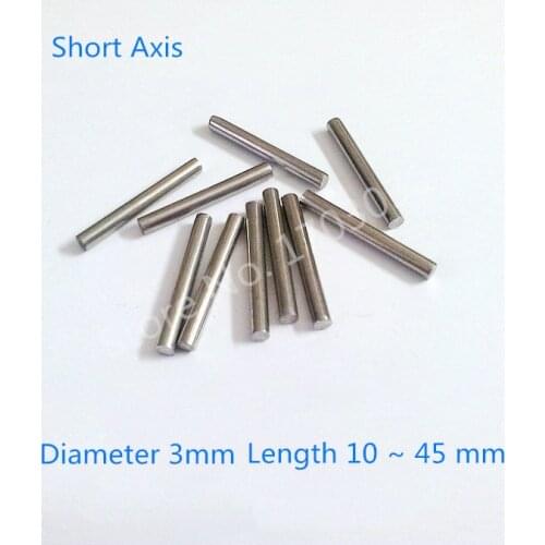 20 Pcs RC Toy Car Frame Part Stainless Steel Round Shaft Rods Length 10mm - 45mm x Diameter 3mm