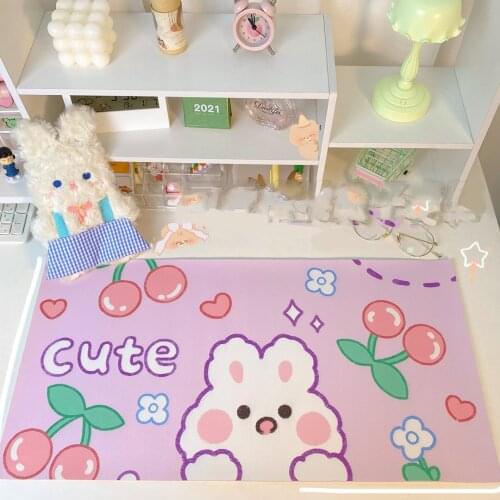 30*59mm Kawaii Mouse Pad Bunny Cartoon Keyboard Mat Table Mat Students Gamer Waterproof Desktop Mousepad Desk Organizer