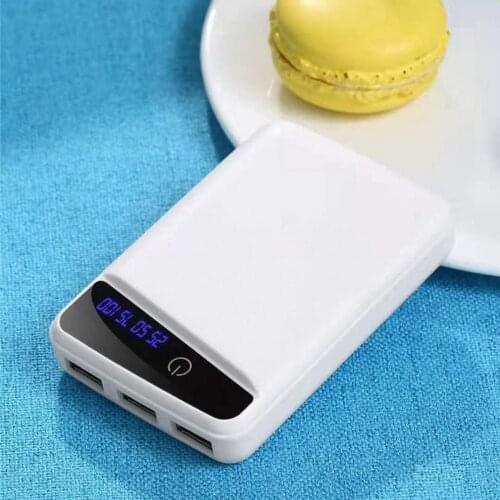 5V 1A 7X18650 DIY Power Bank Case 3USB Battery Shell Box Case DIY KIT Digital LCD Display Shell Battery Charger Box Case 18650