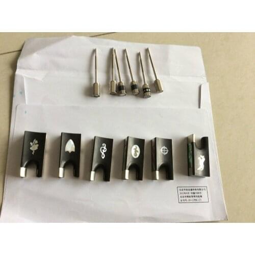6pcs Top grade violin bow frogs 4/4 different styles wholesale