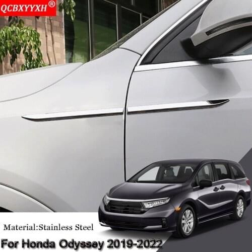 Car Styling Car Side Leaf Plate Decoration Sequins Leaf Board Side Label Stickers Auto Accessories For Honda Odyssey 2019-2022