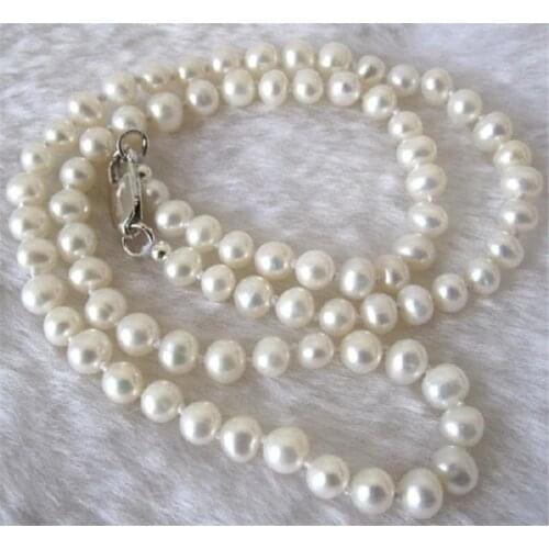 Long 32" 8-9mm Real Natural White Akoya Cultured Pearl Hand Knotted Necklace 42~90CM