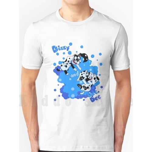 Dizzy And Deedee T Shirt Diy Big Size 100% Cotton Dizzy Deedee Dalmatian Dalmation 101 Dalmatians 101 Dalmations 101 Dalmatian