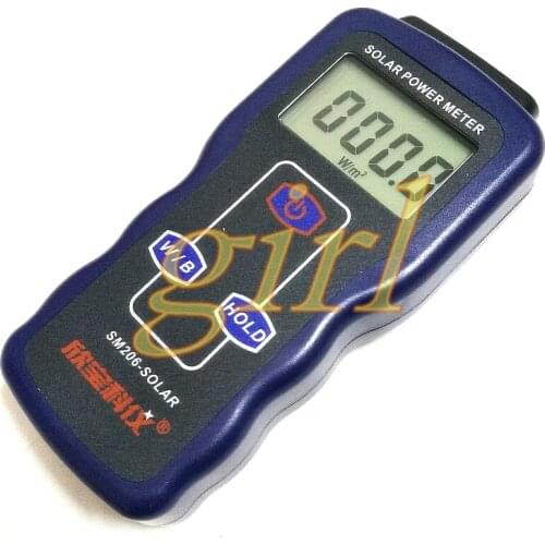 Solar power-meter SM206 radiometer radiant glass light intensity tester