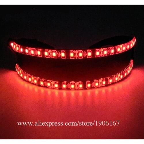 Cool LED Luminous Glasses Nightclub Party Decoration Supplies Stage Event Show Creative LED Light Up Glasses Dance Wear