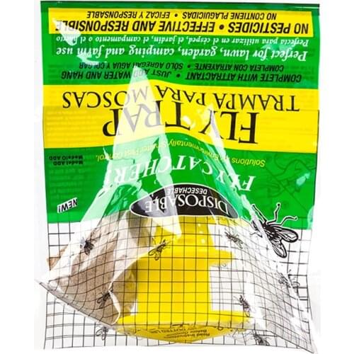 Traps Fly Trap Fly Catcher Bug Mosquito Killer Moth Insect Killer Pest Control Products Disposable Plastic Hanging Bait Bag