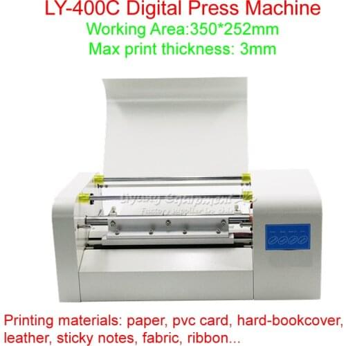 LY 400C foil press machine aluminium foil rolls printig digital hot foil stamping printer machine free tax to RU