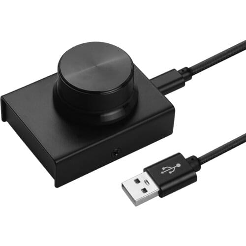 USB Volume Control Knob Computer Audio Volume Controller Adjuster Supports Mute With USB Cable For Win XP/Vista/7/8/10/ Mac