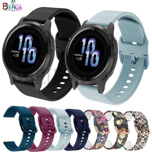 BEHUA WatchBand 22MM Strap For Garmin Venu 2 SmartWatch Silicone Wriststrap Bracelet Accessories For Garmin Vivoactive 4 Belt