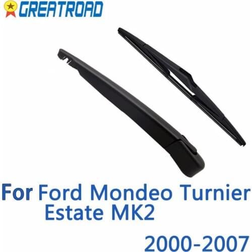 Wiper 12" Rear Wiper Blade & Arm Set Kit For Ford Mondeo Turnier Estate MK2 2000-2007 2001 2002 2003 2004 Windshield Windscreen