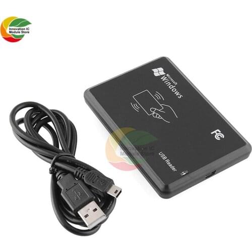 Ziqqucu 125KHz RFID Reader USB Proximity Sensor Smart Card Reader no drive issuing device USB for Access Control