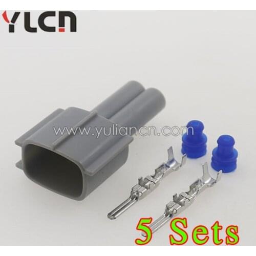 High Quality 2pin/way 5 Set Waterpfoof Electric Car Sealed wire Connectors Plug