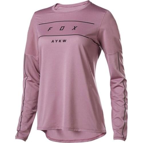 2021 WOMEN Downhill Jerseys AYKW FOX Mountain Bike MTB Shirts Offroad DH Motorcycle Jersey Motocross Sportwear Clothing FXR