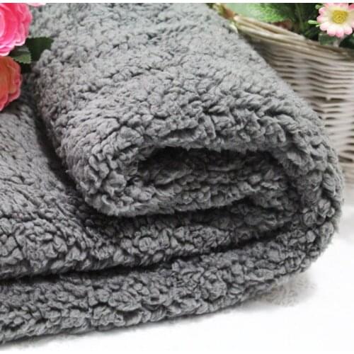 100*160cm Polar Fleece Fabric Thick Cotton Soft Winter Warm Plush Dress Cloth Velvet Fabric DIY Handmade Sewing Home Fabric