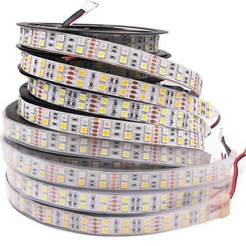 12V 24V 5050 Led Strip Light RGBW RGBWW RGB Double Row 120LED/m White/Warm White Led Tape IP67 Tube Waterproof Home Decoration