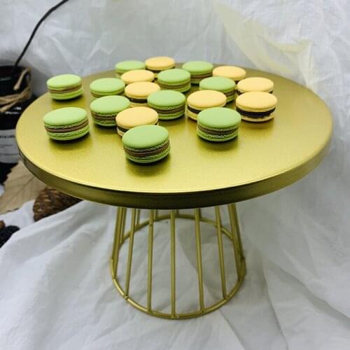 2pcs Metal Cake Stand Multipurpose Serving Tray Round Cookies Cupcake Dessert Display Plate pastry Refreshment tray