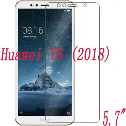2PCS Tempered Glass 9H Explosion-proof Protective Film Screen Protector mobile phone for Huawei Y6 (2018) 5.7"