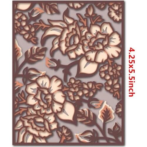 3PCS/SET Different Flower Background Photo Frame Cutting Dies for DIY Scrapbooking Embossing Paper Cards Making Crafts New Dies