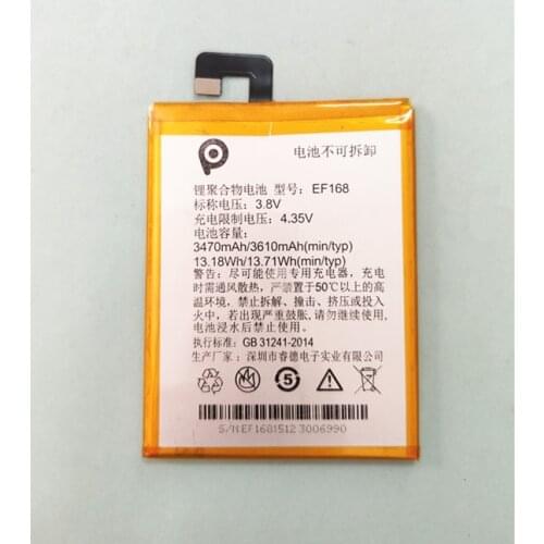 B-TAIHENG High Quality 3610mAh EF168 Battery For PPTV King7 King7S PP6000 Smart phone Latest Production Battery+Tracking Number