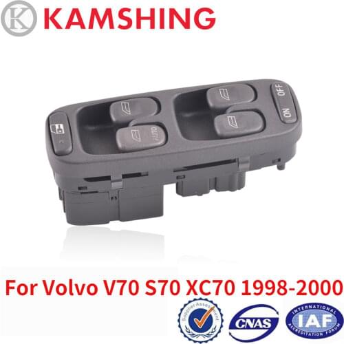 CAPQX For Volvo V70 S70 XC70 1998-2000 Front Left Side Electric Power Window Glass Lifting Control Master Switch Assy 8638452