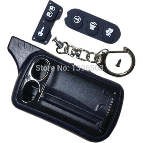 TZ 9010 TZ9010 Case KeyChain for Russian 2 Way Car Alarm Key Chain Fob Tomahawk TZ-9010 TZ-9020 TZ9030 TZ9020 TZ 9030 TZ-9030