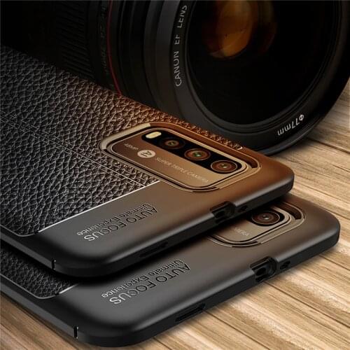 For Xiaomi Redmi Note 9 4G Case Leather Soft Silicone Shockproof Bumper Back Cover Redmi Note 9 4G Phone Case Redmi Note 9 4G