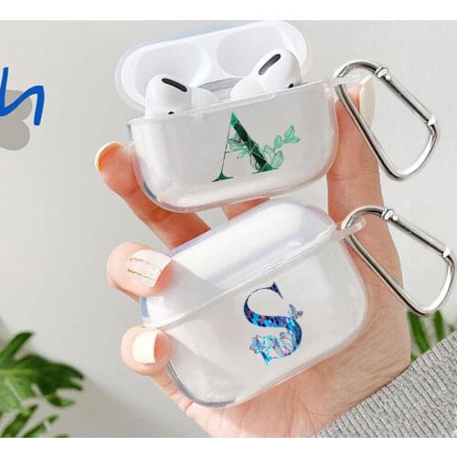 Colorful English letters Cover For Apple Airpods 3 Pro Wireless Bluetooth Headset Protective Case Transparent Charging Box shell