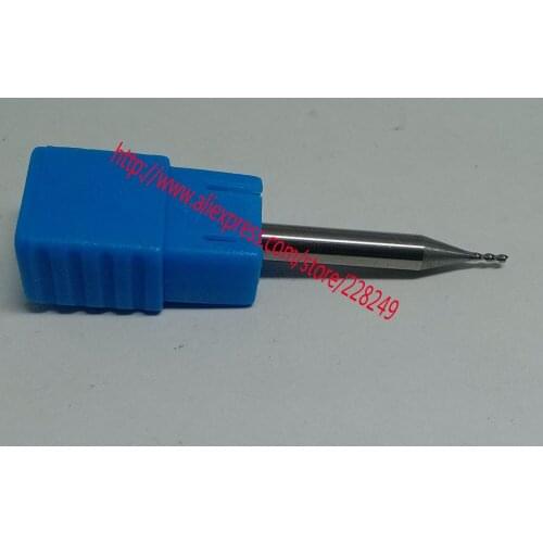 1pc D1*3*D4*50 HRC50 2 Flutes Solid Carbide Flat End Mills For Aluminum CNC Milling Cutters Router Bits