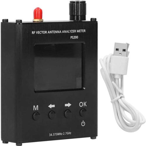 PS200 Current Meter RF Vector Network Antenna Analyzer SWR Meter Tseter Tool 34.5M-2.7G Touch Screen Digital ammeter voltmeter