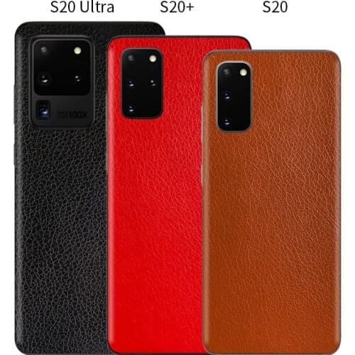 Leather Grain Decorative Full Coverage For Samsung Galaxy Note 20 Ultra S20 Color Film S10 Plus Matte Back Film Stickers