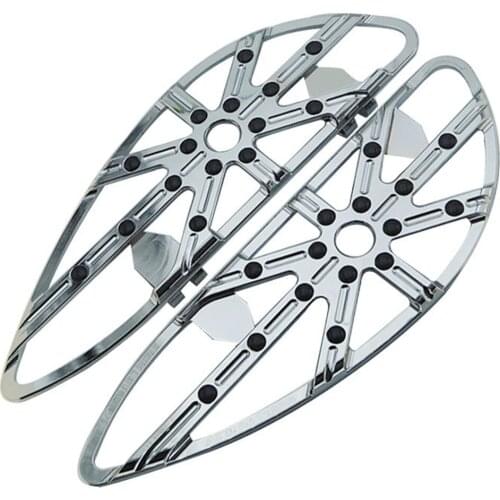 Morotcycles Floor Board Stretched Special Front Driver Chrome Pedal for Harley Touring Softail Road King Glide Dyna