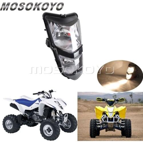 Motorcycle 12V/25W Headlight Dual Twin Headlamp for Suzuki ATV Quadsport LTZ 400 LT-Z400Z LTZ400 2003-08 Kawasaki KFX400 KSF400