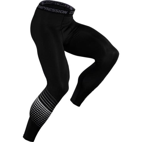 2020 Mens Running Tights Men Sport Legging Quick Dry Fitness Elastic Srt Compression Pants Gym Jogging Pant Male