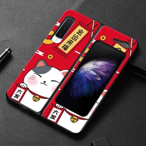 Luxury Leather Case For Samsung Galaxy Fold 5g W20 Case Shockproof Shell for galaxy fold sm-f9000 w2020 Mobile Phone Cases