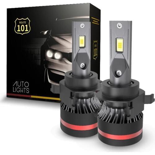 Route101 H7 LED Canbus Headlight Bulb with Adapter Retainer for Fiat 500 Land Rover Freelander Discovery 4 Headlamp