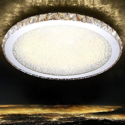 Modern LED Round Ceiling Lamp Living Room Restaurant Bedroom Atmosphere Creative Crystal Lamp Room Home Ceiling lighting fixture