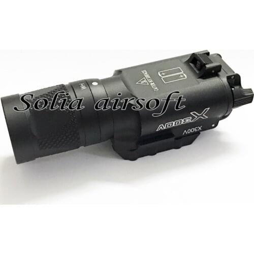 Tactical X300V Pistol Flashlight Strobe Weapon Light LED 500 Lumens Handgun Airsoft Hunting Rail Light